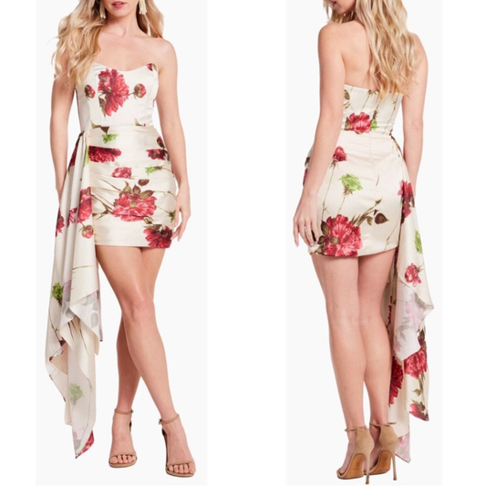 NWT Katie May Chasing Dawn Floral Drape Plus Size Mini Dress Size 3X