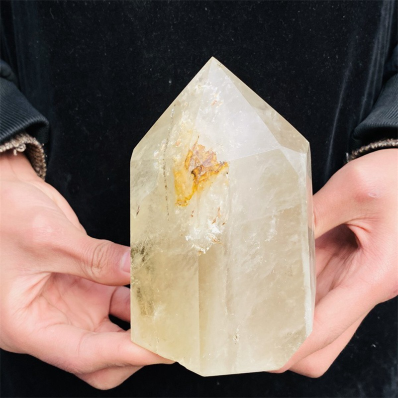 1290g Natural  White Quartz Obelisk Crystal Wand Point Healing Mineral Stone