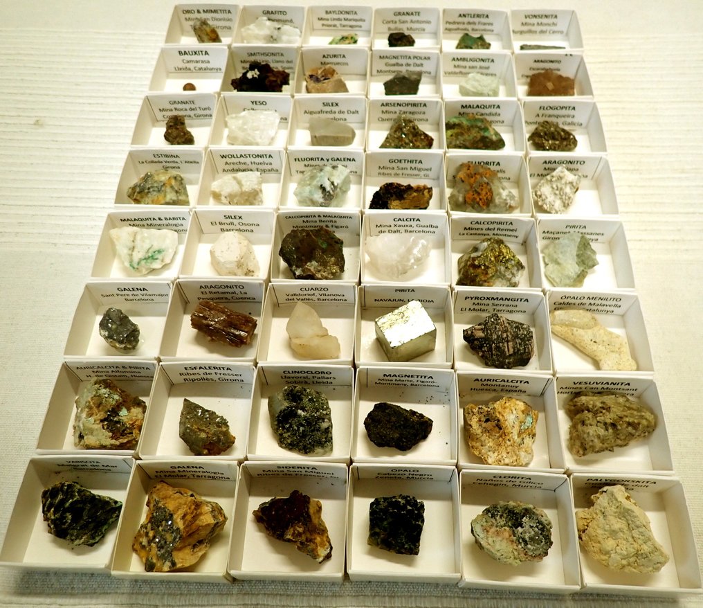 Mineral Collection - Height: 19 cm - Width: 19 cm- 950 g - (48)