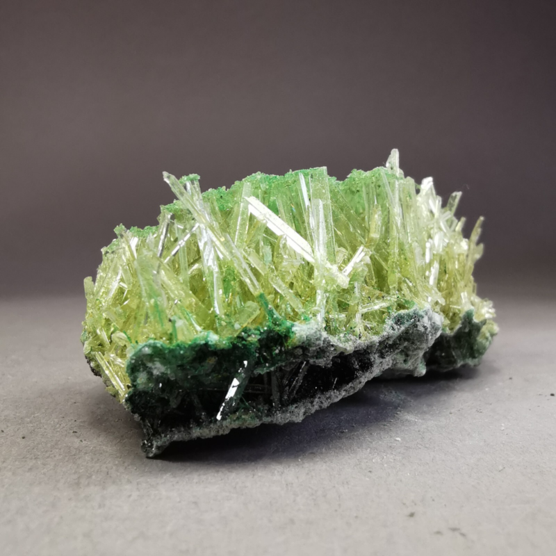 24.9 g RARE Gypsum var. Selenite w. Atacamite / Poland / Rough Crystal Specimen