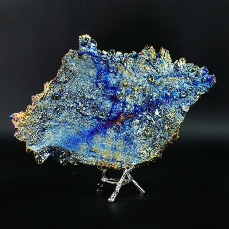 1315g Colourful Crystal Cluster Quartz Mineral Specimen Decoration Electroplate