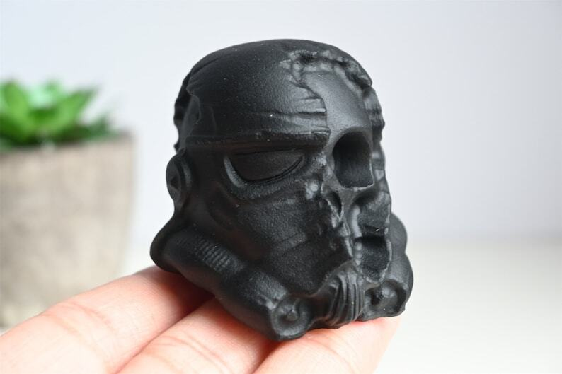 2" Natural Hand Carved Obsidian Skull,Quartz Crystal Skull Carving,Reiki Healing