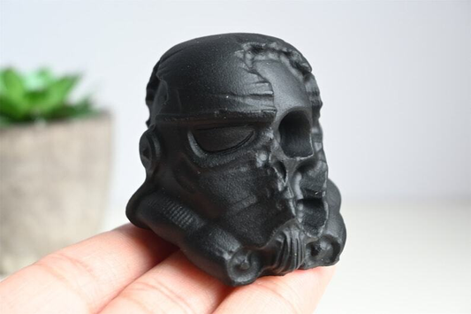 2" Natural Hand Carved Obsidian Skull,Quartz Crystal Skull Carving,Reiki Healing