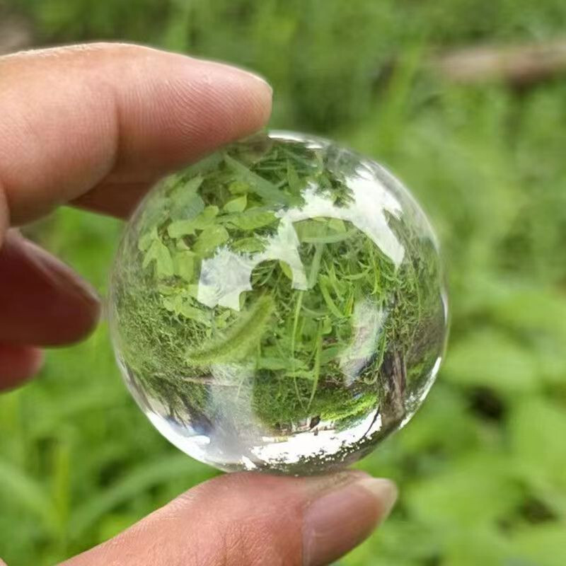 Asian Rare Natural Quartz Clear Magic Crystal Healing Ball Sphere 40mm