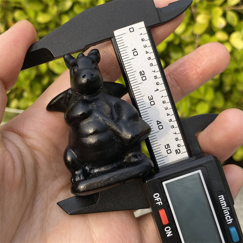 1pc Natural obsidian carved Quartz Crystal stone skull Reiki healing