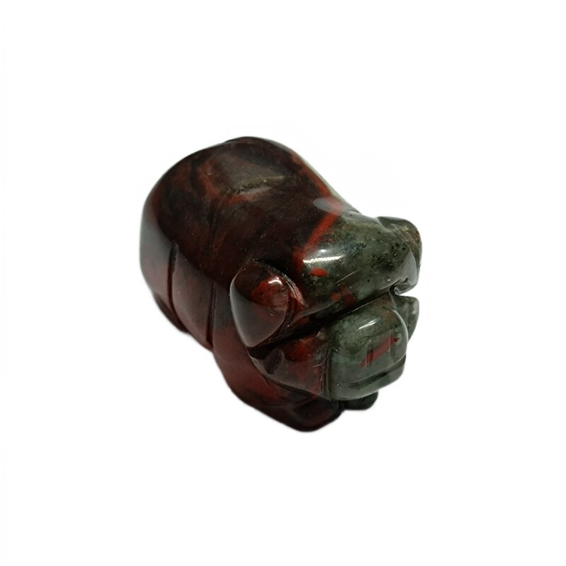 Natural Quartz Crystal Skull Carved Pig Healing Stone Wild Boar Piggy Animal Gem