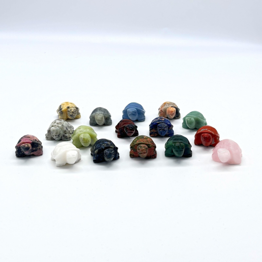 Crystal Turtle Carvings - Unique Crystal Animal Sculpture