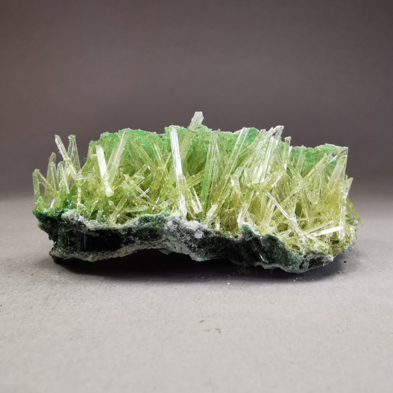 24.9 g RARE Gypsum var. Selenite w. Atacamite / Poland / Rough Crystal Specimen