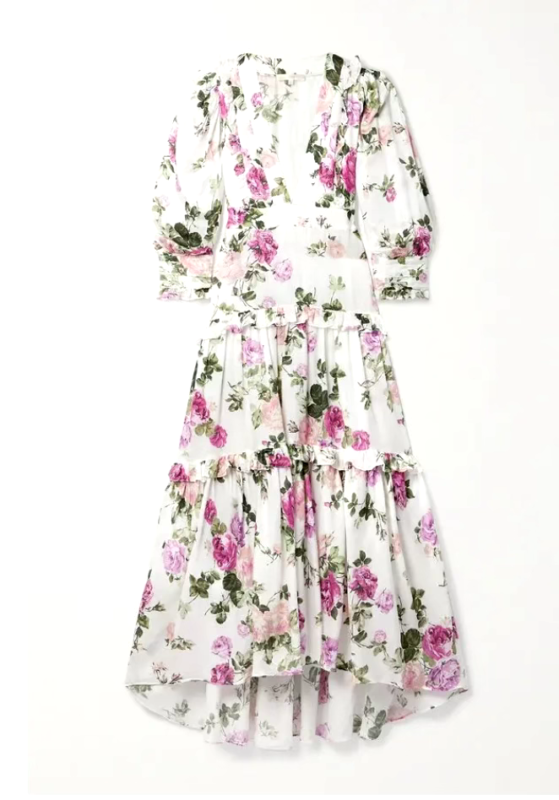LoveShackFancy  lorencia roses long maxi dress XS 2  NWT $700