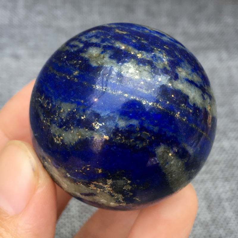 Natural Lapis lazuli Sphere quartz crystal ball rock Healing 40mm+ 1pc
