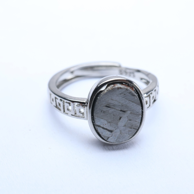 Muonionalusta meteorite RING ,size adjustable Ring R2212