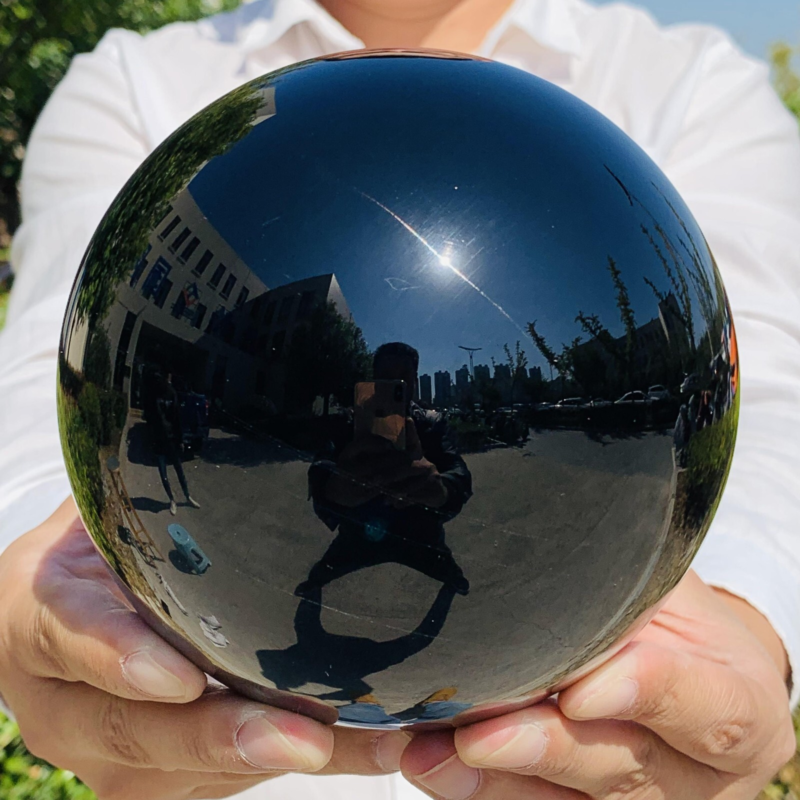 5.51LB Natural Obsidian Crystal Ball Quartz Crystal Energy Ball Reiki Healing