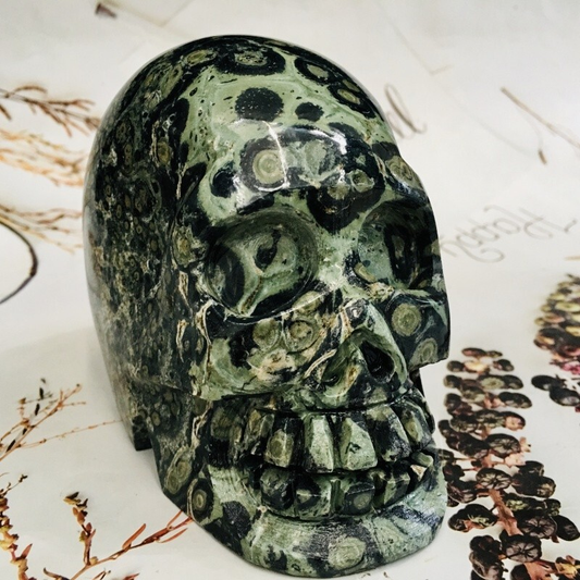 1.72kg kambaba stone skull home Decorative products crystal