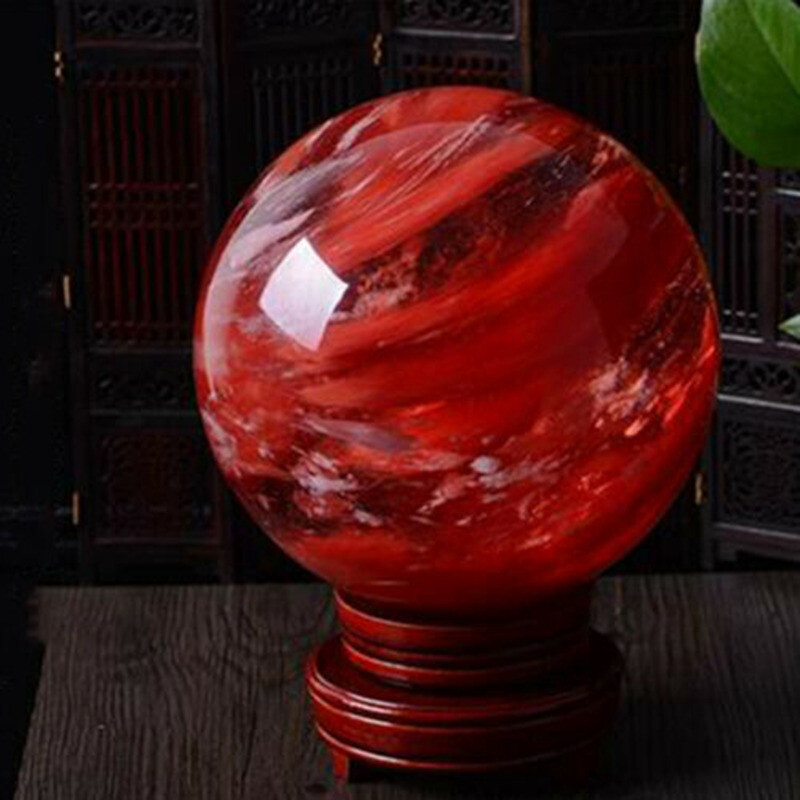 Natural Quartz Crystal Healing Gems Sphere Ball Energy Stone Reiki Decor + Stand