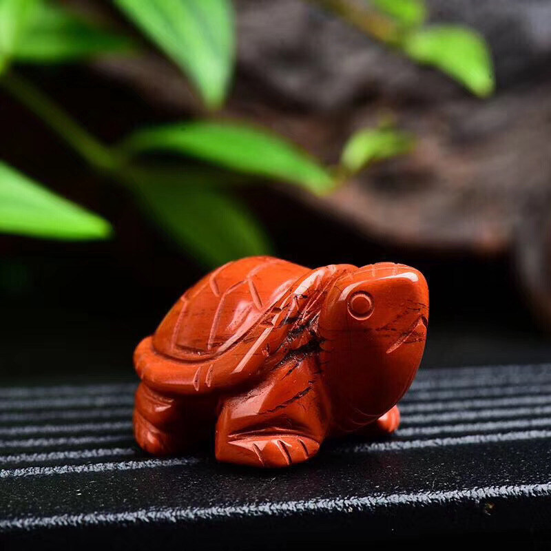 Natural Quartz Crystal Longevity Chakra Healing Stone Carved Turtle Animal Reiki