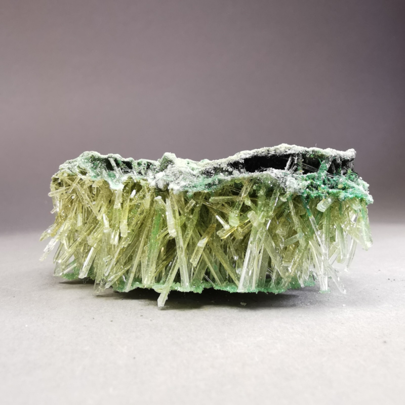 24.9 g RARE Gypsum var. Selenite w. Atacamite / Poland / Rough Crystal Specimen