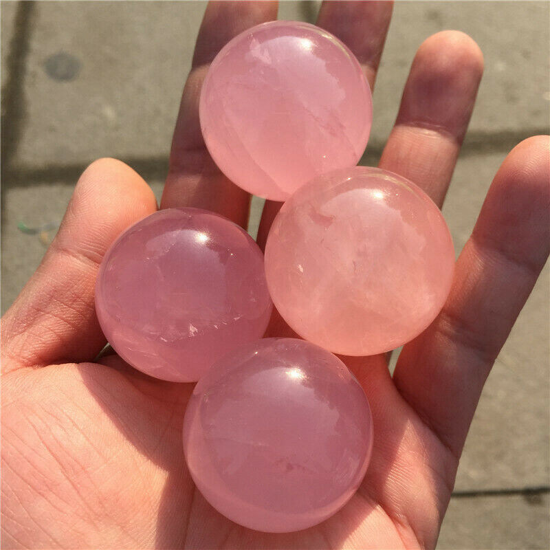 Natural Quartz Crystal Healing Gems Sphere Ball Energy Stone Reiki Decor + Stand