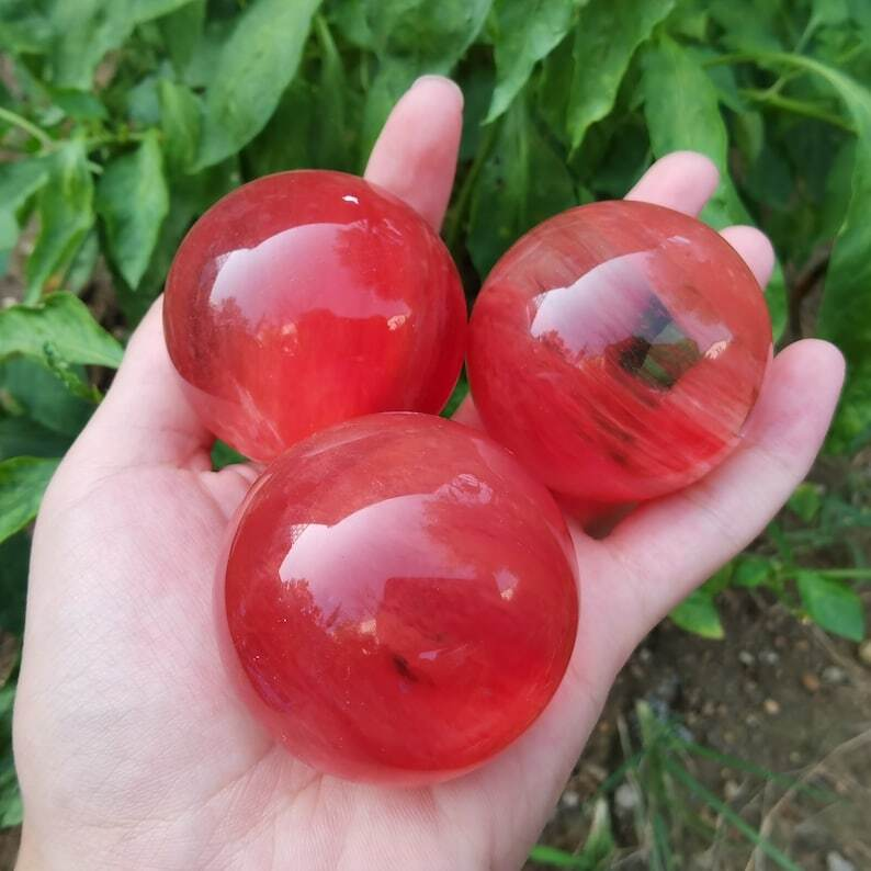 Melting stone Sphere smelting Quartz Heal Decoration Gifts Energy Crystals