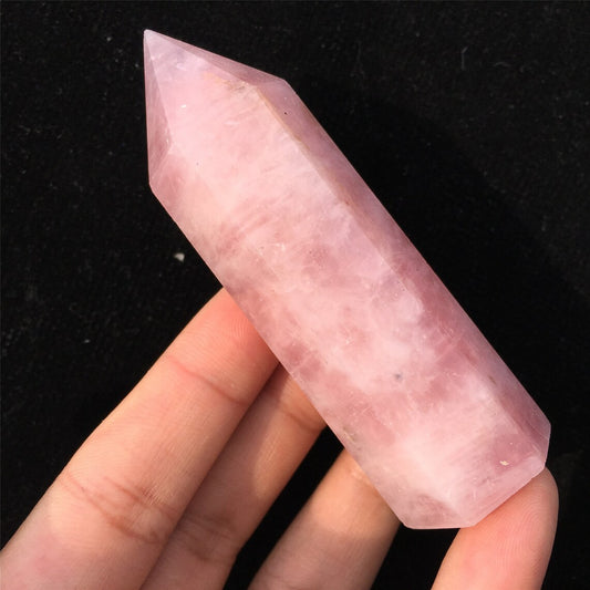 1pc 70g+ Natural Rose Quartz Crystal Obelisk,Quartz Crystal Wand Point, Mineral Specimen,Energy Balancing,Home decoration, Reiki Healing