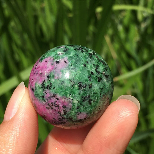 1PC 25mm+ Natural Zoisite Sphere,Quartz Crystal Sphere,Crystal Ball,Rock,Crystal Healing,Crystal Gifts,Divination Ball,Prophecy Ball 30g+