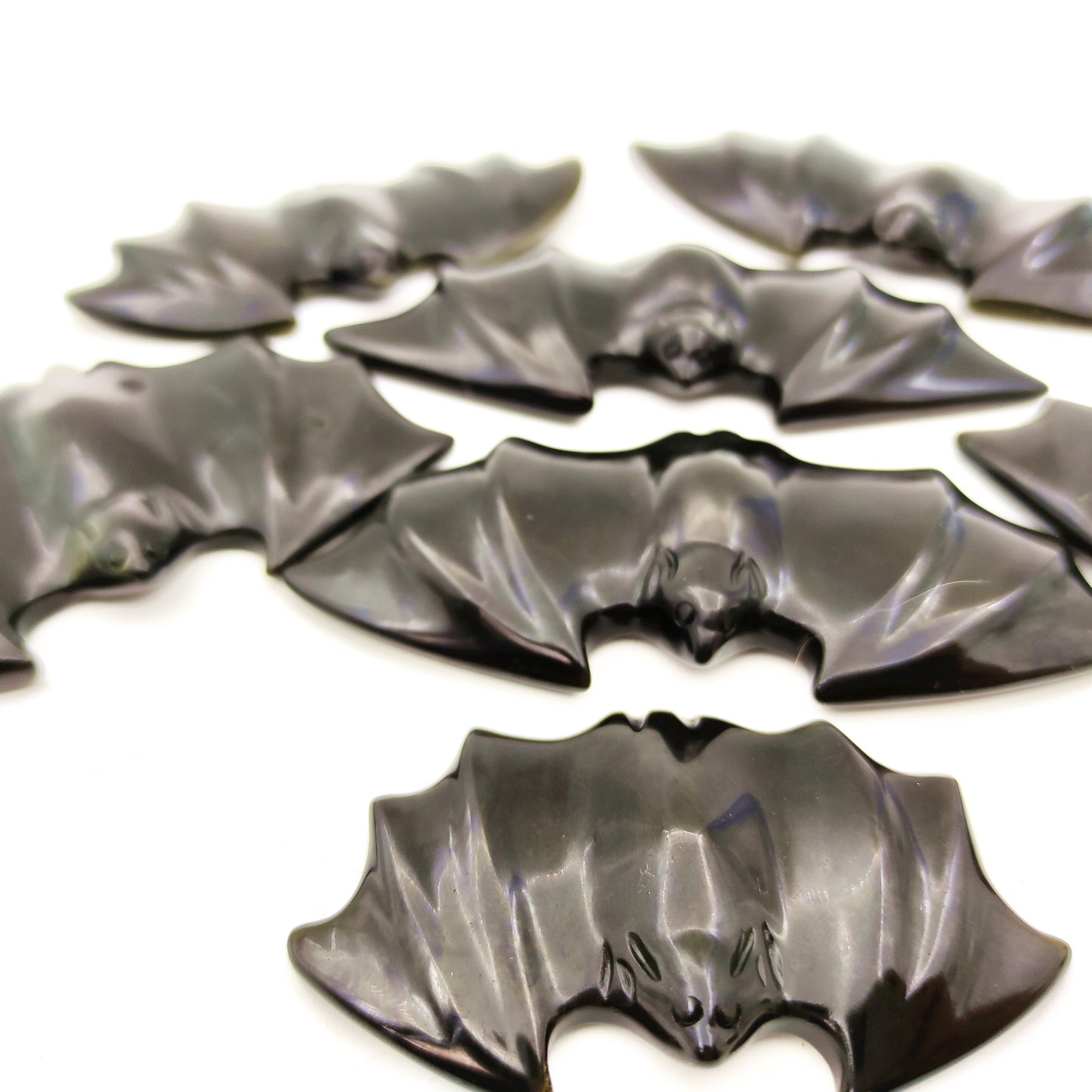 Venta al por mayor hermoso cristal natural de obsidiana tallado en cristal animal