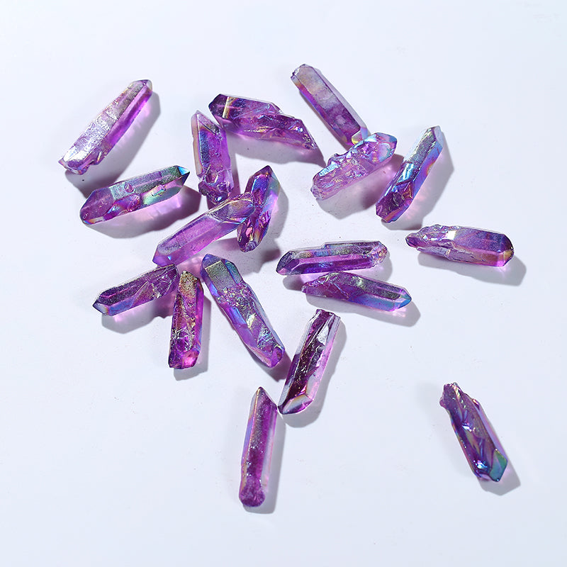 Purple lucky aura angel crystal rod