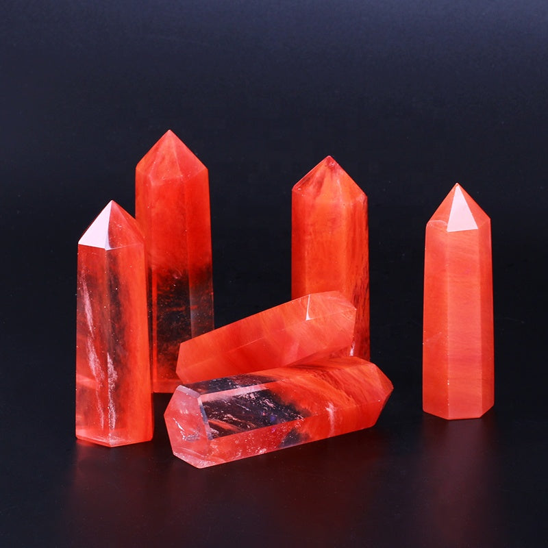Red Smelting Stone Cap Crystal Crystal Tower