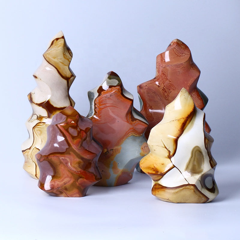 Espécimen Mineral de piedra de roca de cristal Natural de alta calidad, piedra de pie de llama de jaspe de océano áspero para decoración del hogar