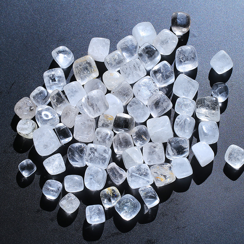 Grava de cristal de cuarzo blanco