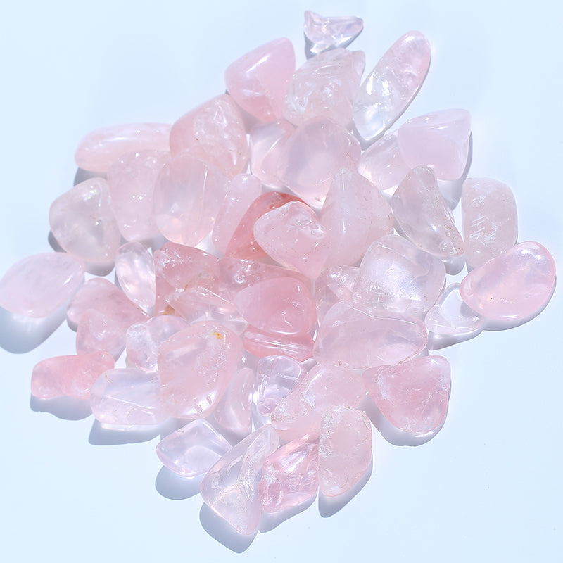 Grava de cristal de cuarzo rosa curativa 1KG