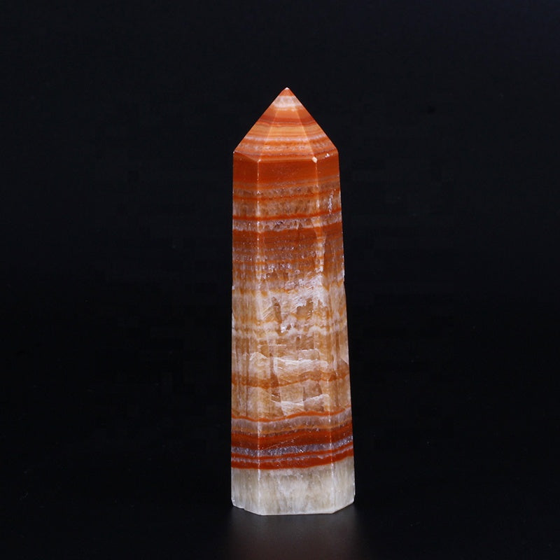 Pork stone rod pole quartz crystal tower