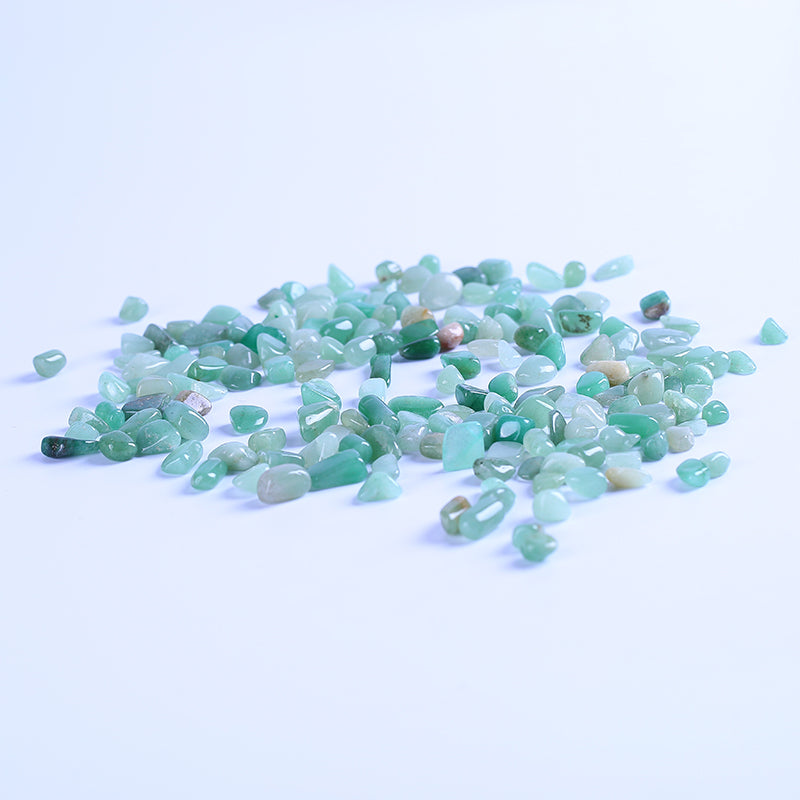 Green phwalic quartz crystal gravel