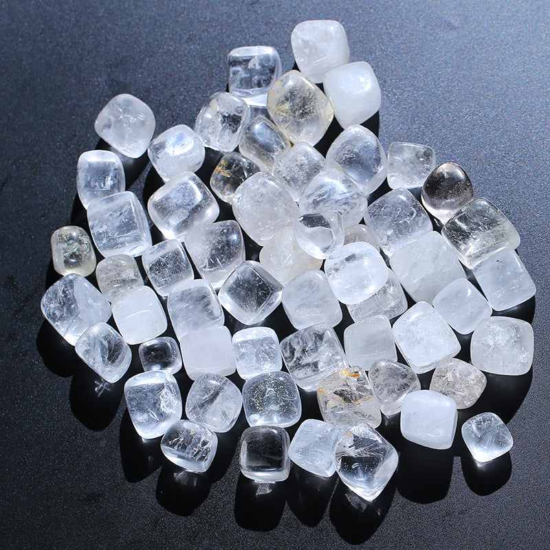 Grava de cristal de cuarzo blanco