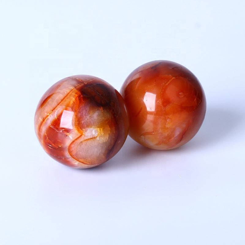 High-quality Healing Quartz Crystal Ball Natural Carnelian Sphere For Decoration