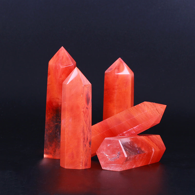 Red Smelting Stone Cap Crystal Crystal Tower