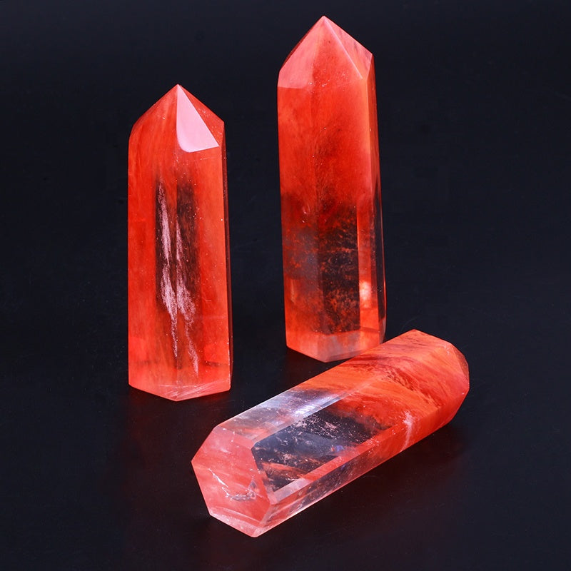 Red Smelting Stone Cap Crystal Crystal Tower