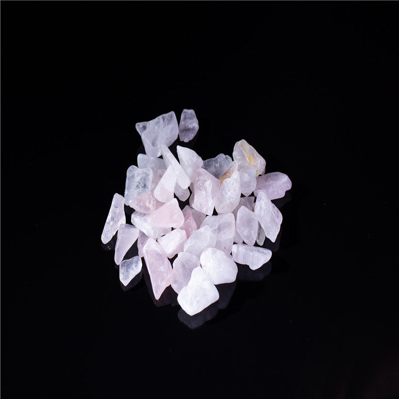 Natural crystal rolling stone rose quartz crystal gravel