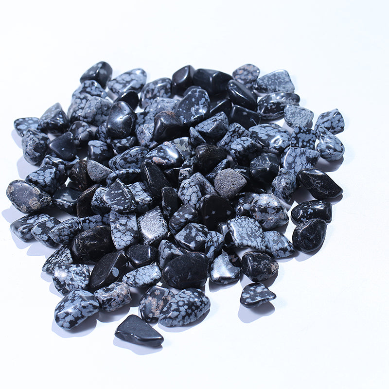 Grava de cristal de obsidiana copo de nieve 1kg