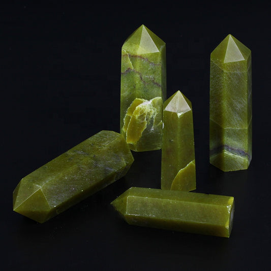 Venta al por mayor, varita de cristal natural, Aventurina amarilla, punto de varita, torre de cristal de cuarzo para curación