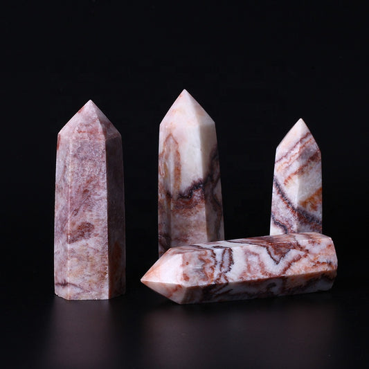 Pork stone rod pole quartz crystal craft tower