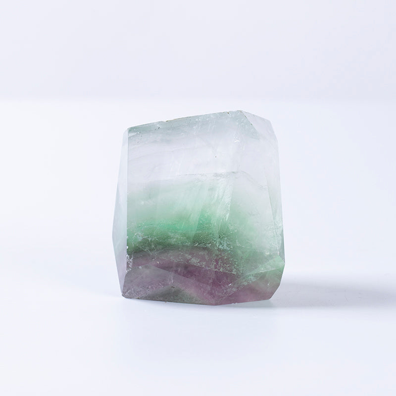 Hot Sale New Product Wholesale Natural Rainbow Fluorite Gemstone Cube Square for healing