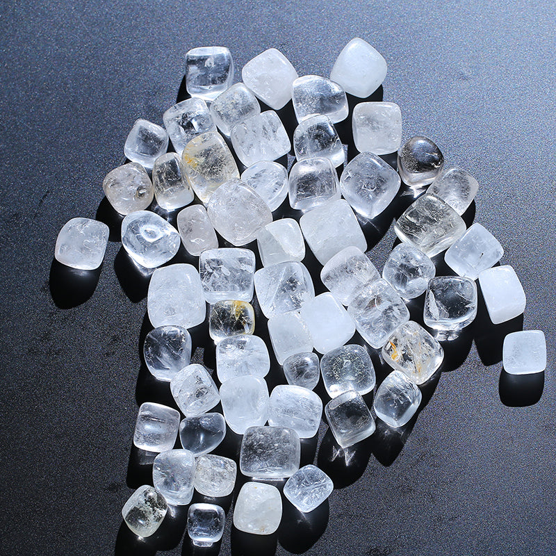 Grava de cristal de cuarzo blanco