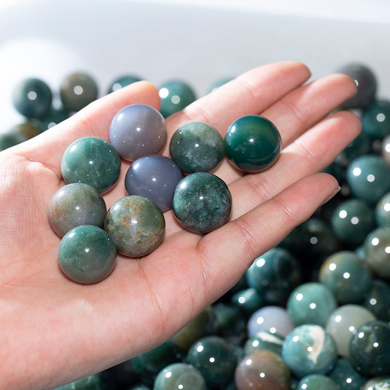 Mini Bola de Cristal Ágata Verde 2cm