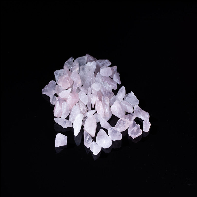 Natural crystal rolling stone rose quartz crystal gravel