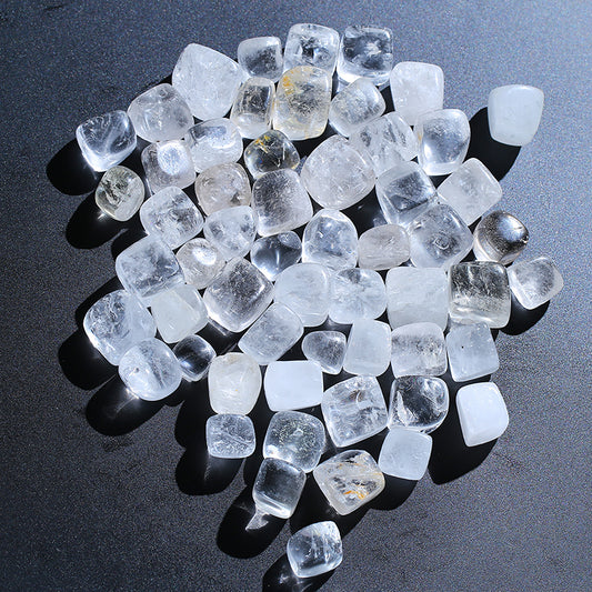 Grava de cristal de cuarzo blanco