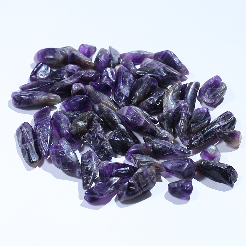 Venta al por mayor de grava de pulido de cristal de amatista de piedras preciosas naturales de alta calidad