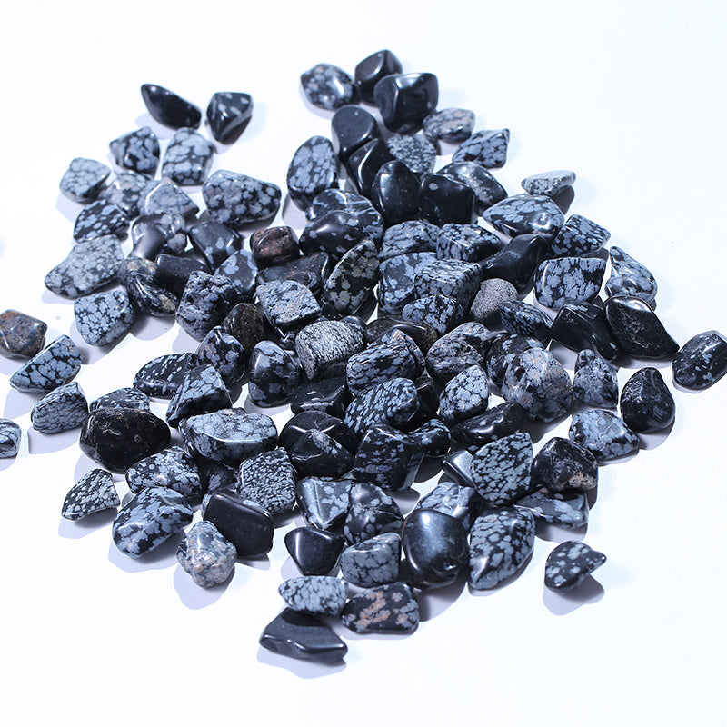 Grava de cristal de obsidiana copo de nieve 1kg