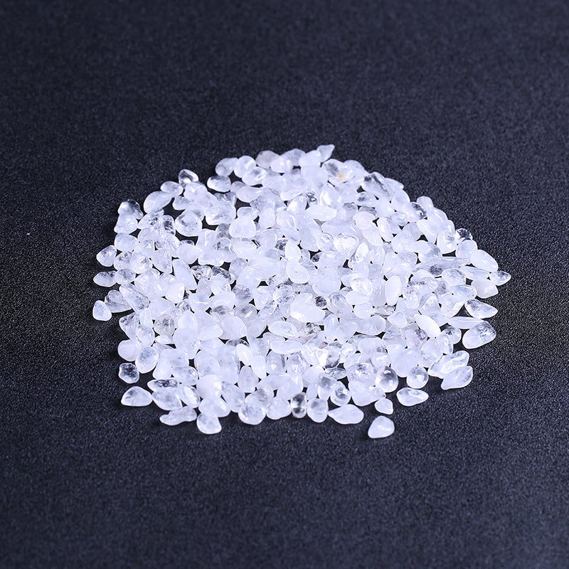 Grava de cristal de cuarzo blanco