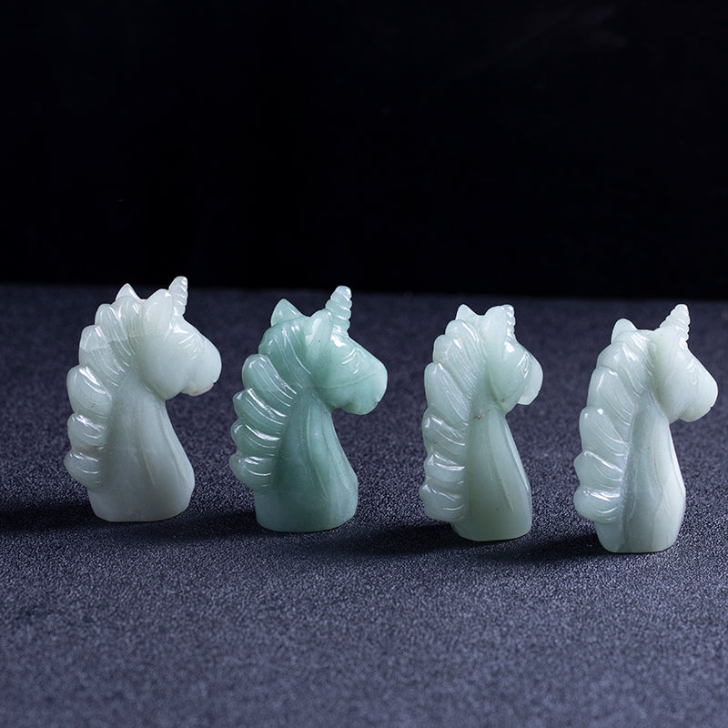 Natural crystal carving Dongling jade unicorn