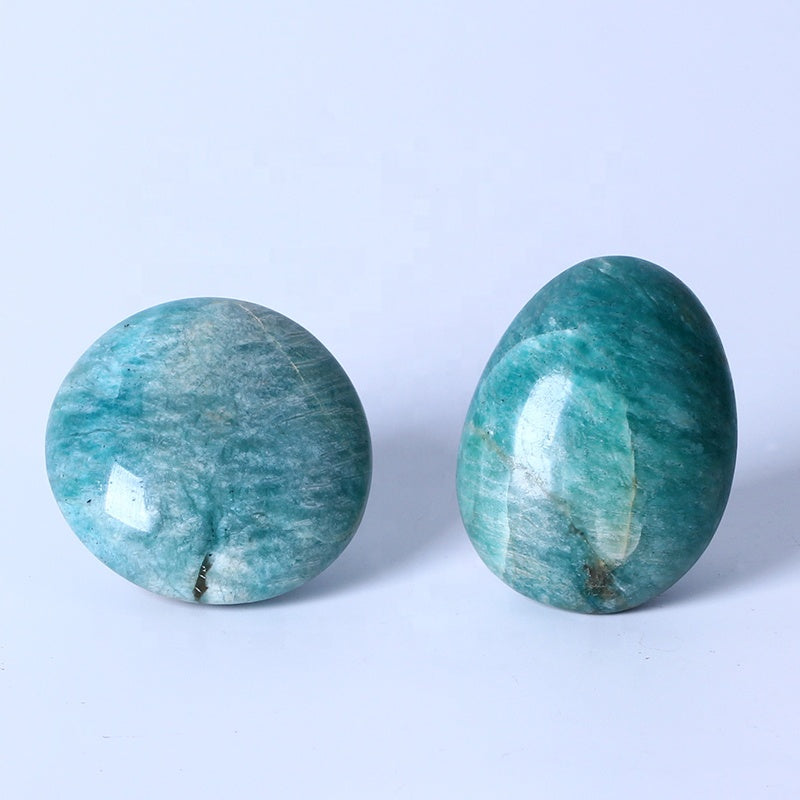 Natural Crystal Quartz Palm Healing Stone Amazonite Palm Stone For Decoration
